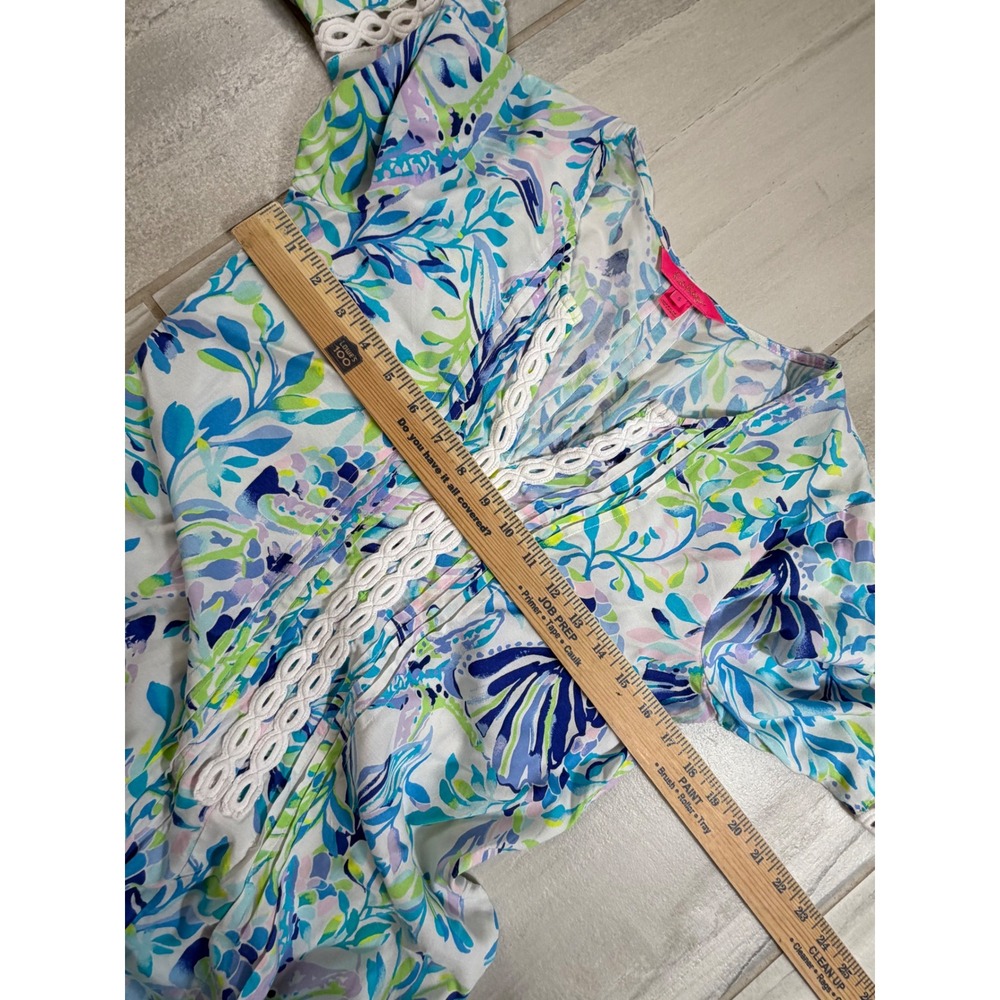 Lilly Pulitzer Hollie Tunic Dress Resort White Shell Beach Size Small - Picture 5 of 8